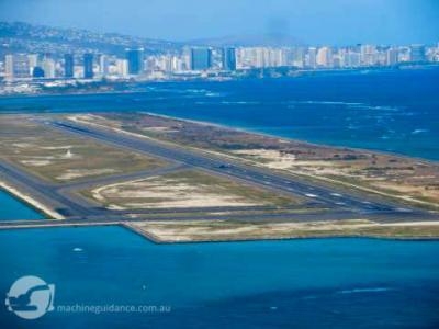 Re-paving Reef Runway at Honolulu Airport with Machine Guidance