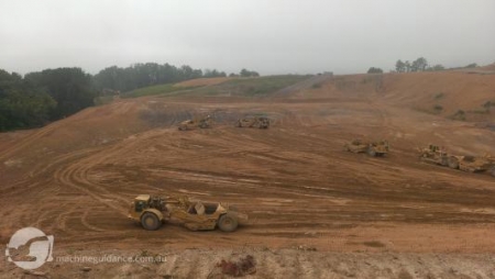 Landfill construction without survey stakes