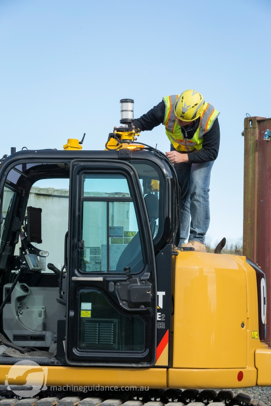 Excavator Guidance via Total Station