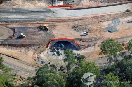 Earthworks operation without the need for survey stakes.