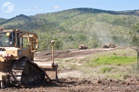 GPS Dozer in control of the scraper operation.