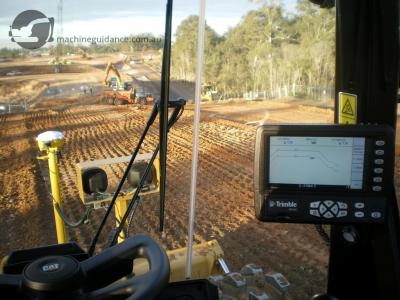 The view from inside a machine control Compactor.