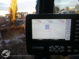 GPS Excavator - Cab-Mounted Display