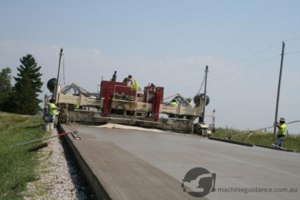 Concrete Paving with Machine Control