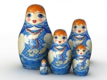 Russian matryoshka nesting dolls